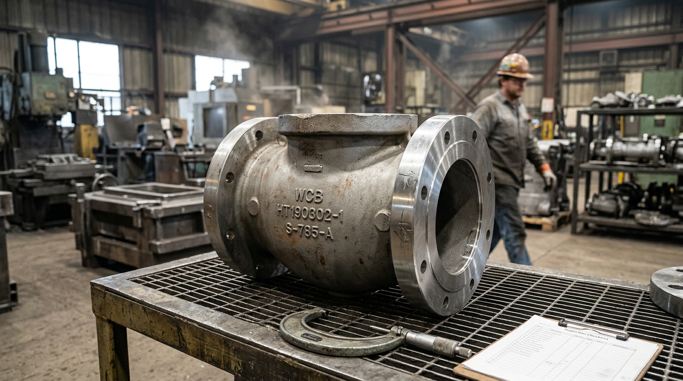 ASTM Standards for Sand Casting Quality: A Lifecycle Reference 1 Carbon steel sand casting valve body produced to ASTM standards for sand casting quality inspection