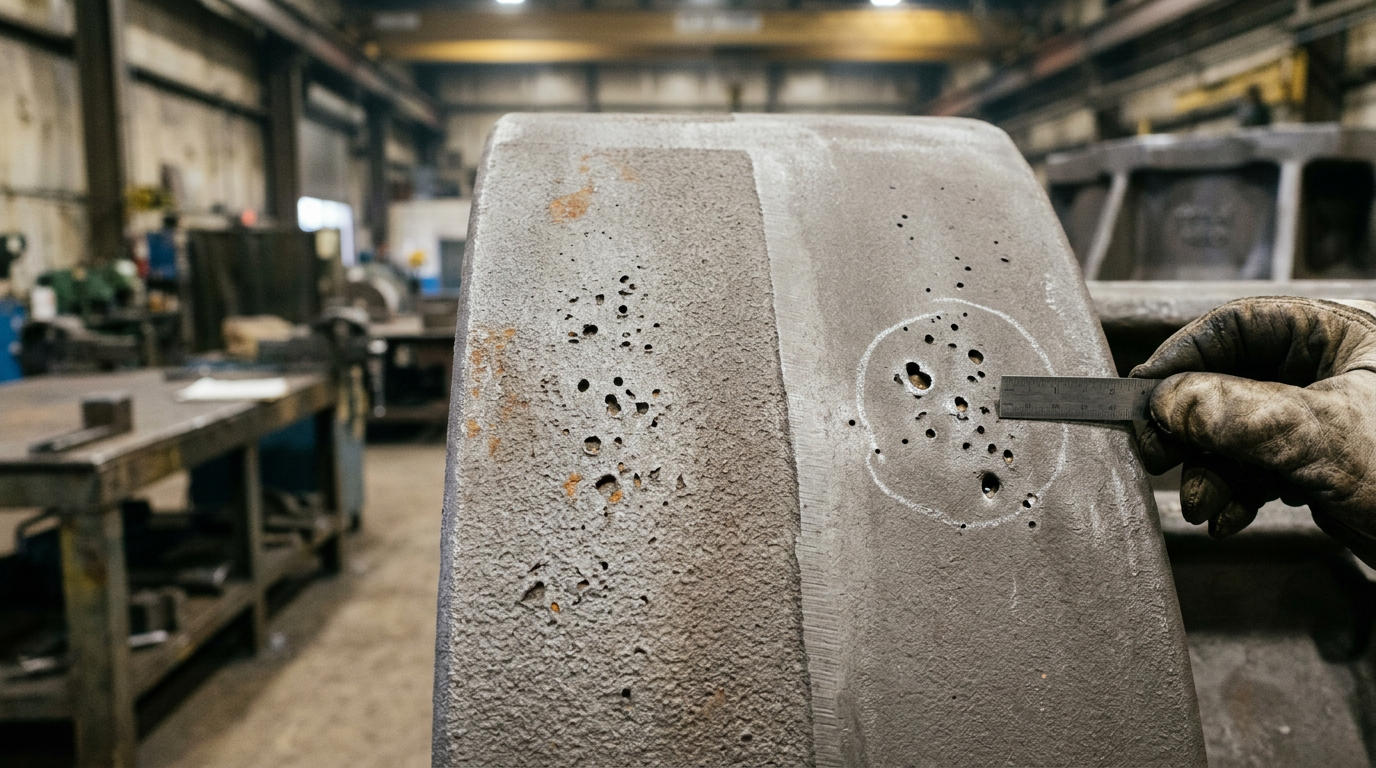 ASTM Standards for Sand Casting Quality: A Lifecycle Reference 4 Steel sand casting surface features evaluated against ASTM standards acceptance criteria levels