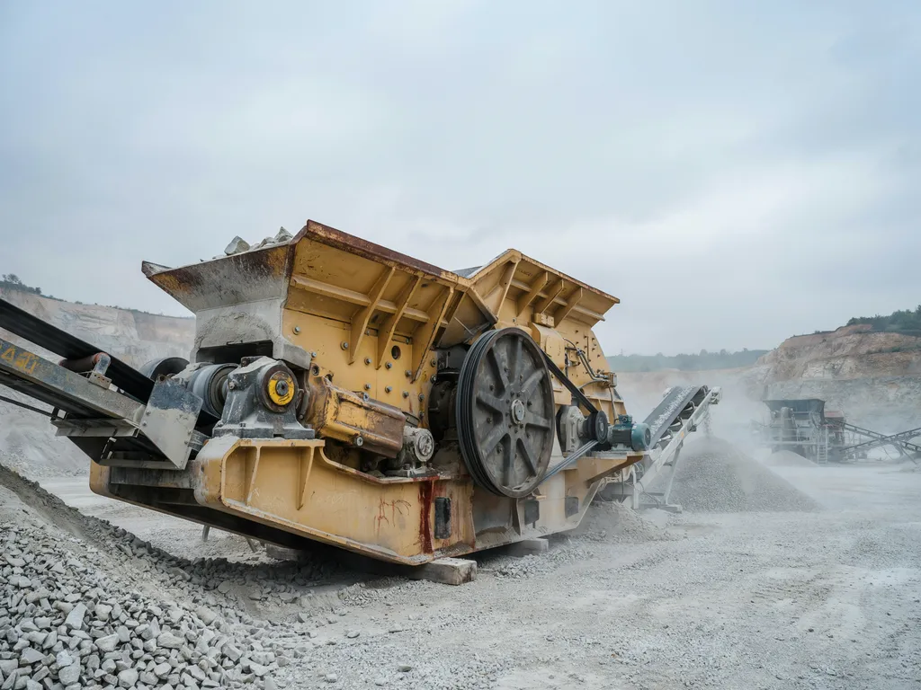 Industrial compressor and jaw crusher equipment with custom cast iron flywheels